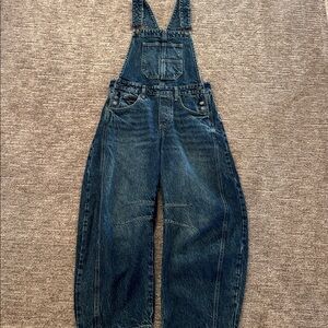 We The Free Good luck barrel Indigo Denim Overalls